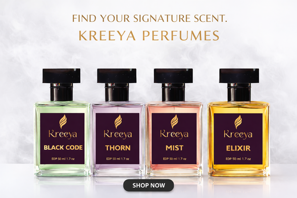 Kreeya Perfumes Combo - THORN, BLACK CODE, ELIXIR, MIST 50 ML
